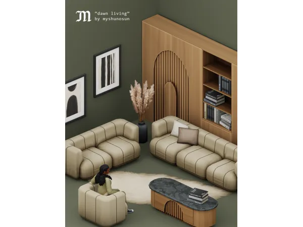 Maxis Match DAWN LIVING by myshunosun - The Sims 4 Custom Content