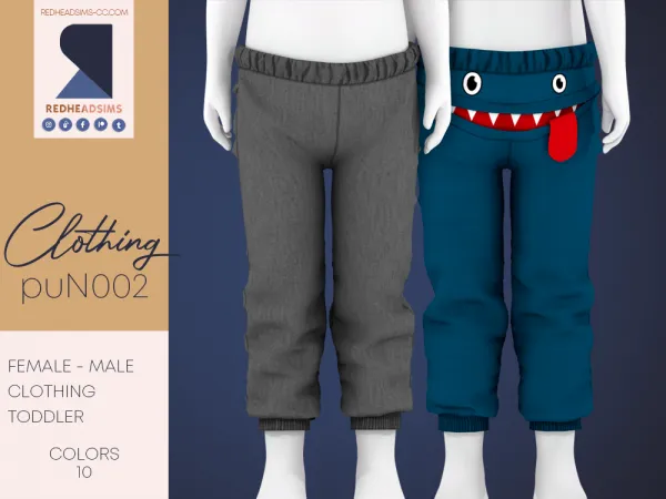 Alpha PU CLOHTING N002 by redheadsims - The Sims 4 Custom Content