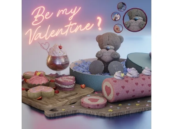 The Sims 4 CC pack - Valentine's day