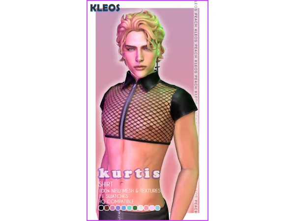 Alpha Kurtis Shirt - The Sims 4 Custom Content