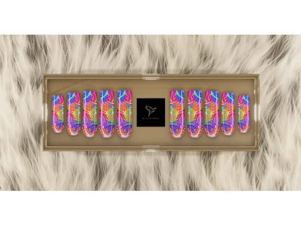 Alpha 90s Vybes Updated to FingerNail by simsfinds - The Sims 4 Custom Content