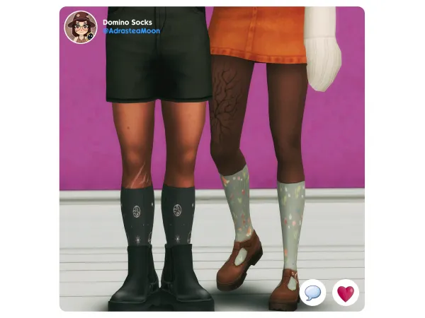 Maxis Match Domino Socks by simsfinds - The Sims 4 Custom Content