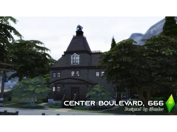 Maxis Match Center boulevard NO by simsfinds - The Sims 4 Custom Content
