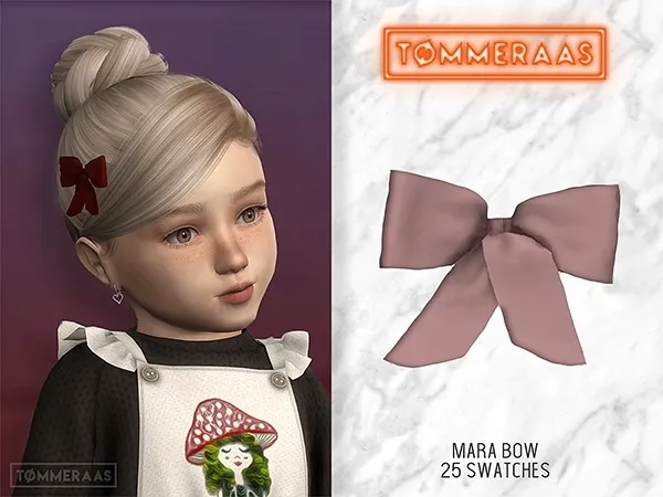 Alpha TØMMERAAS Mara Bow (30) - The Sims 4 Custom Content