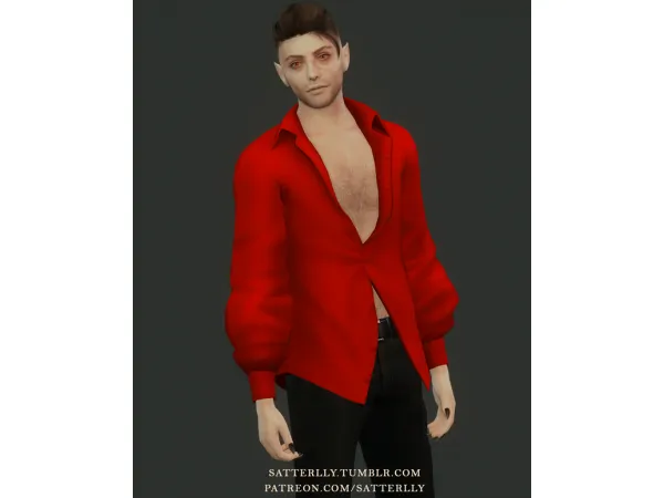 Mix Shirt_Athan by satterlly - The Sims 4 Custom Content