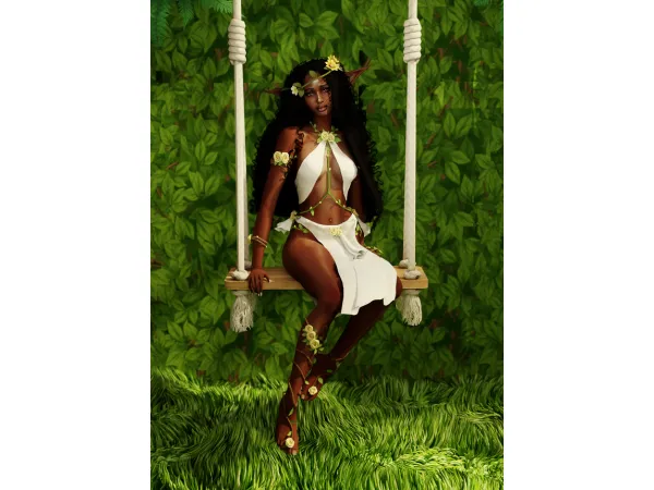 Alpha Elf Outfit by simsfinds - The Sims 4 Custom Content