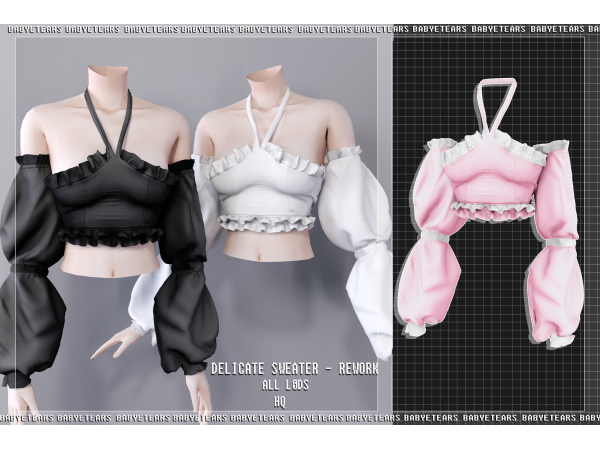 Simsnectar CC Finds — kchansims: Moon River : Cropped Camisoles Hi