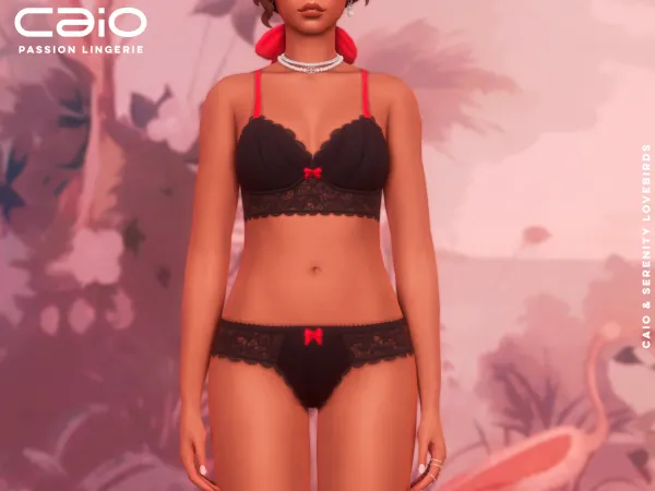 Maxis Match Passion Lingerie Caio X Serenity Lovebirds Collection by caio-cc - The Sims 4 Custom Content