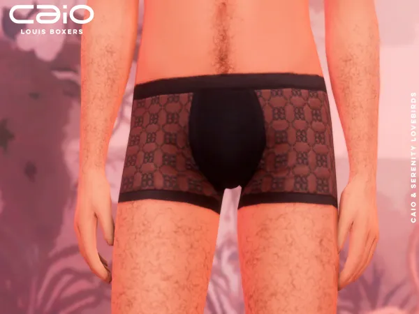Maxis Match Louis Boxer Caio X Serenity Lovebirds Collection by caio-cc - The Sims 4 Custom Content