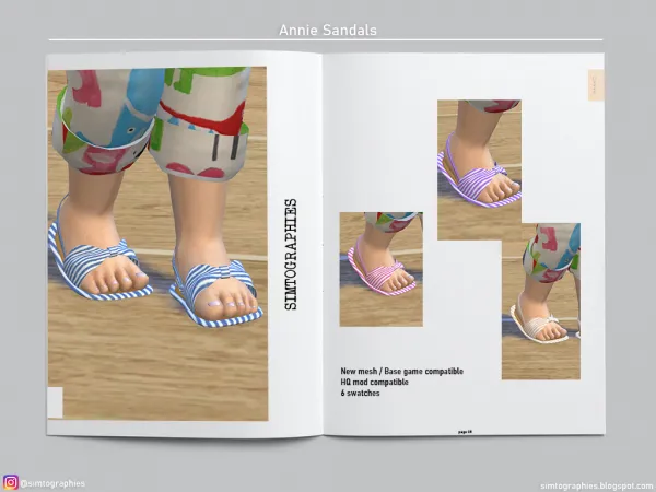 Mix Annie Sandals - The Sims 4 Custom Content