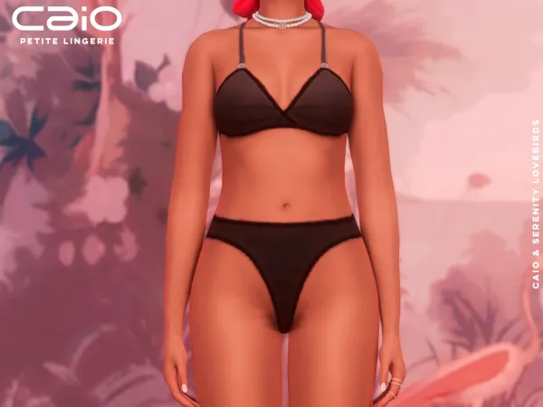 Maxis Match Petie Lingerie Caio X Serenity Lovebirds Collection - The Sims 4 Custom Content