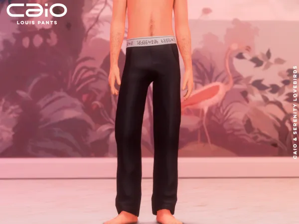 Maxis Match Louis Pants Caio X Serenity Lovebirds Collection - The Sims 4 Custom Content