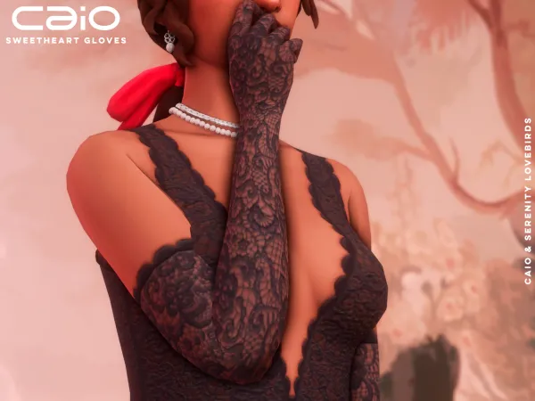 Maxis Match Sweetheart Gloves Caio X Serenity Lovebirds Collection by caio-cc - The Sims 4 Custom Content