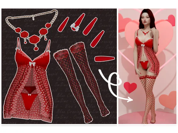 Alpha Blue Craving Valentines Day collab by bluecraving - The Sims 4 custom content