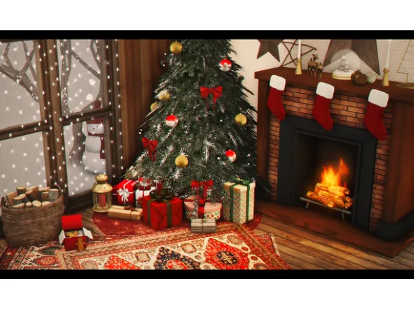 Alpha December '21 Noël by neriney - The Sims 4 Custom Content