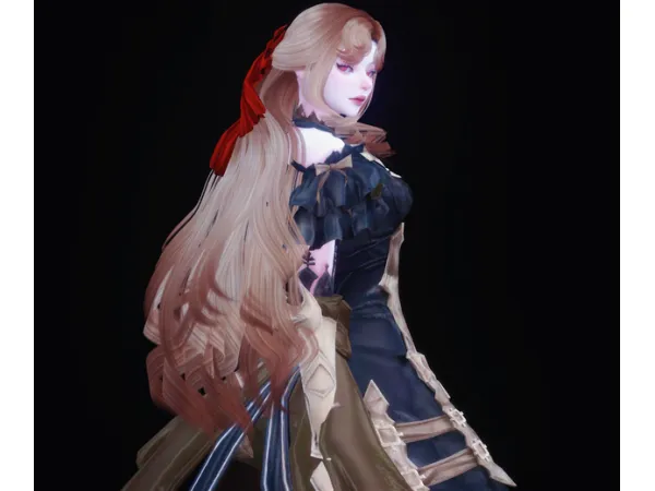 Alpha Diana hair by simsfinds - The Sims 4 Custom Content