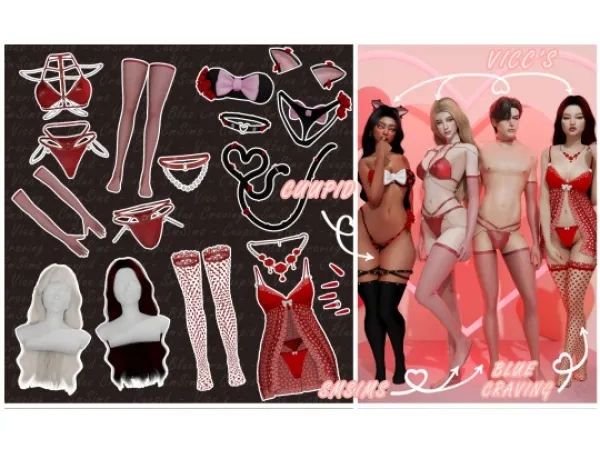Alpha cuupid corp. Valentines Thrills Collab by missme12 - The Sims 4 custom content