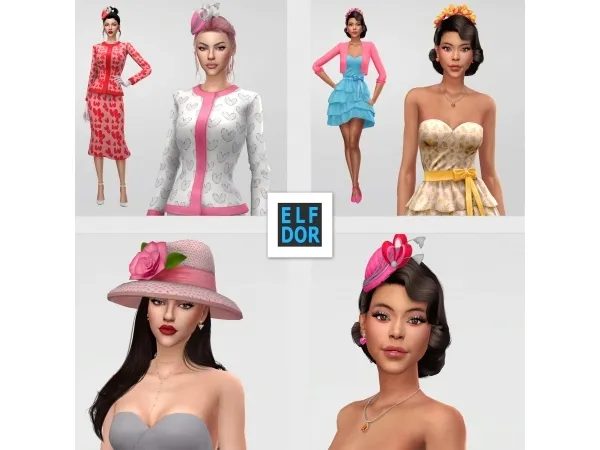 Maxis Match February Collection 1 by elfdor - The Sims 4 Custom Content