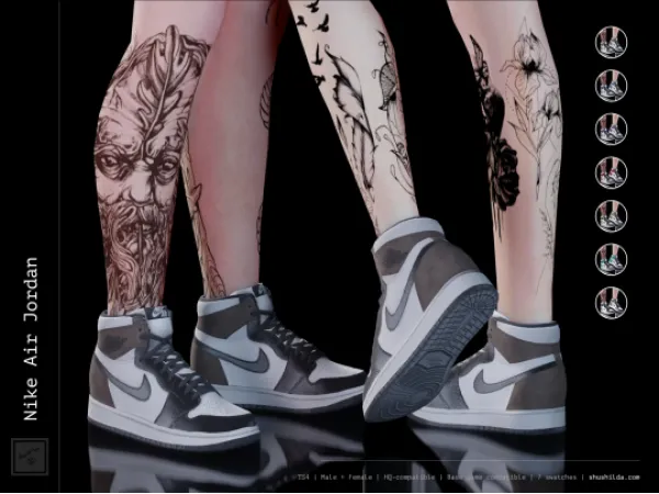 Alpha Nike Air Jordan by simsfinds - The Sims 4 Custom Content