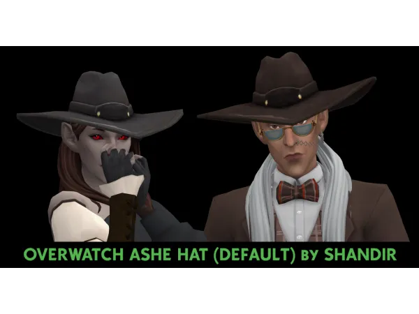 Maxis Match Overwatch Hat Ashe - The Sims 4 Custom Content