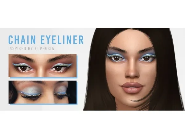 Mix Chain Eyeliner - The Sims 4 Custom Content