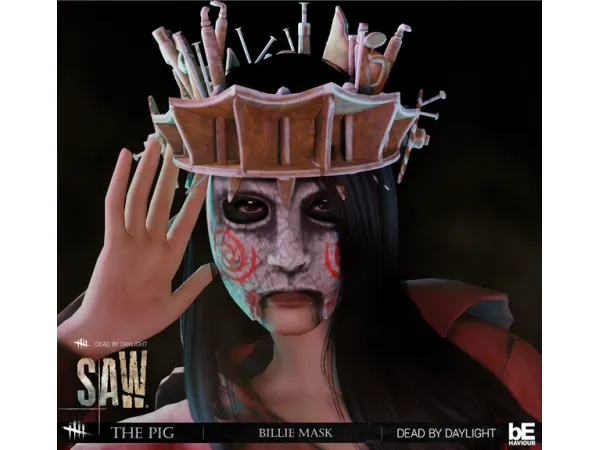 Alpha Dead (Amanda Young) Billie Mask sims by Daylight The Pig - The Sims 4 Custom Content
