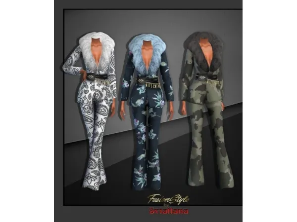 Alpha set of clothes MOSCHINO by fusionstylesims4 - The Sims 4 Custom Content