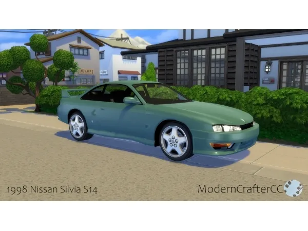 Maxis Match 1998 Nissan Silvia S14 - The Sims 4 Custom Content
