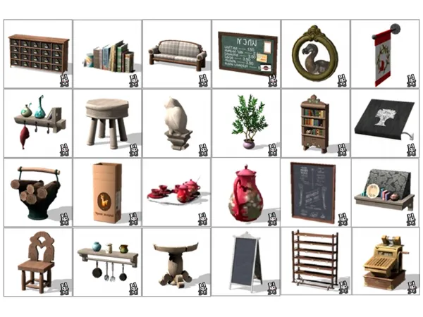 Alpha Rustic Bakery pack download by simsfinds - The Sims 4 Custom Content