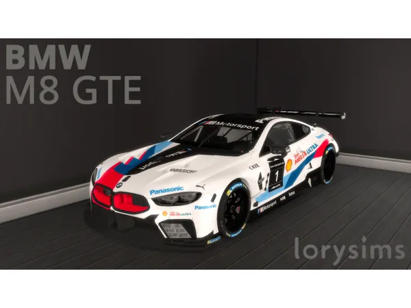 Mix 2018 BMW M8 GTE by simsfinds - The Sims 4 Custom Content