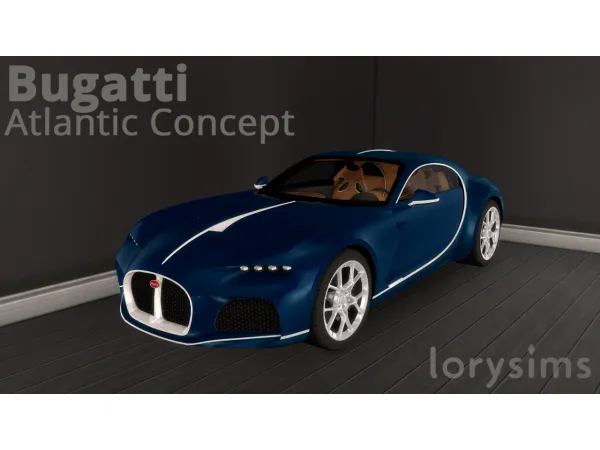 Mix 2015 Bugatti Atlantic Concept by simsfinds - The Sims 4 Custom Content