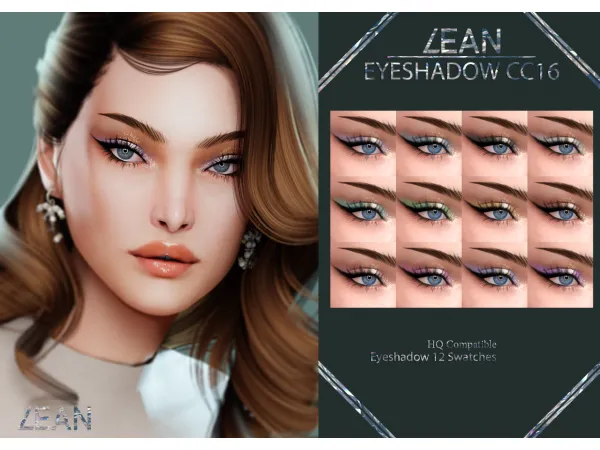 Alpha LEAN EYESHADOW CC16 by LEANSIMS - The Sims 4 Custom Content