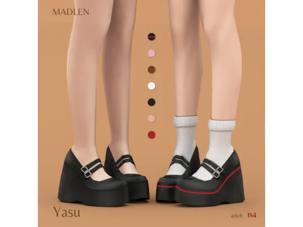 Maxis Match Yasu Shoes by Madlen - The Sims 4 Custom Content