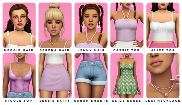 Maxis Match SERENITYxARETHA IDORU COLLECTION by simsfinds - The Sims 4 Custom Content