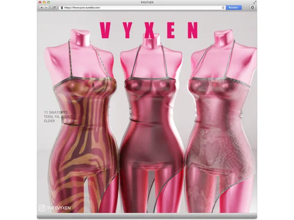 Alpha [ vyxen ] panther - The Sims 4 Custom Content