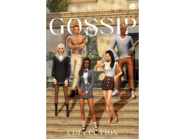 Mix The Gossip Collection greenllamas by simsfinds - The Sims 4 Custom Content