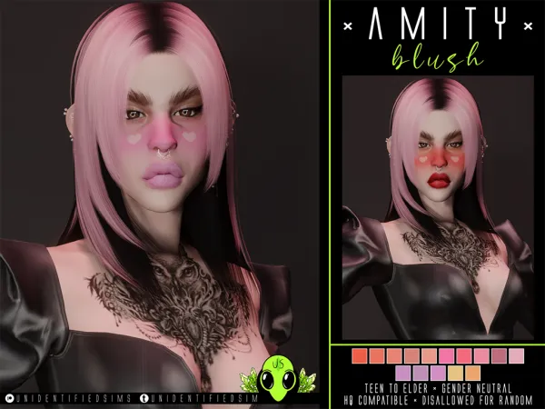 Mix Amity Blush by unidentifiedsims - The Sims 4 Custom Content