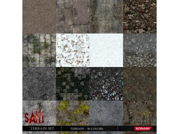 Mix Saw The Video Game Terrain Set sims by Mimoto - The Sims 4 Custom Content