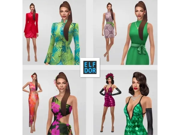 Mix March Collection 1 by elfdor - The Sims 4 Custom Content