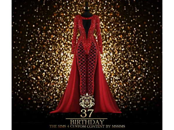 Alpha BIRTHDAY JUMPSUIT by simsfinds - The Sims 4 Custom Content