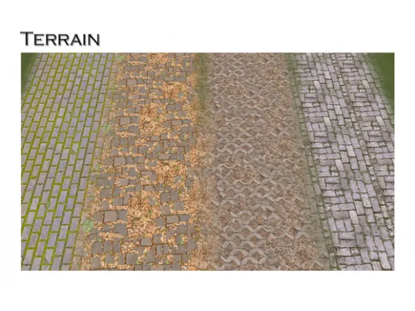 Mix TerrainSet 1 by simsfinds - The Sims 4 Custom Content