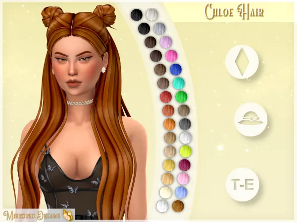 Maxis Match Chloe Hair - The Sims 4 Custom Content