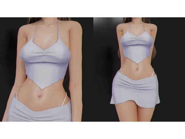 Alpha Outfit Y2K by whimp - The Sims 4 Custom Content
