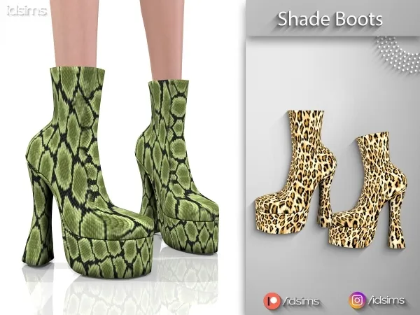 Alpha Shade Boots by polygoncouture - The Sims 4 Custom Content