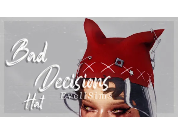Bad Decisions Hat by EvellSims