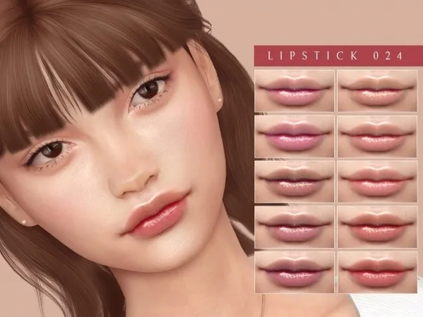Alpha Lipstick 024 - The Sims 4 Custom Content