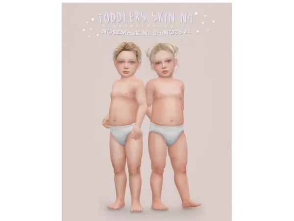 Alpha Toddlers skin N4 nosemask snot N1 by sims3melancholic - The Sims 4 Custom Content