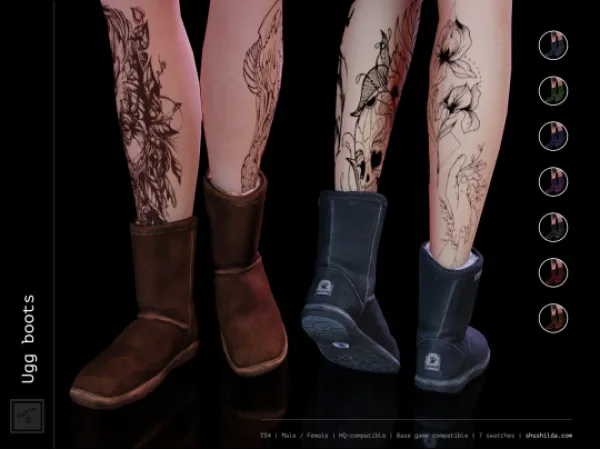 Mix Ugg Boots by simsfinds - The Sims 4 custom content