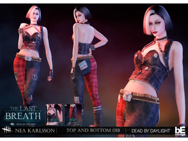 Alpha Dead sims by Daylight Nea Karlsson Top and Bottom 018 by Mimoto - The Sims 4 Custom Content