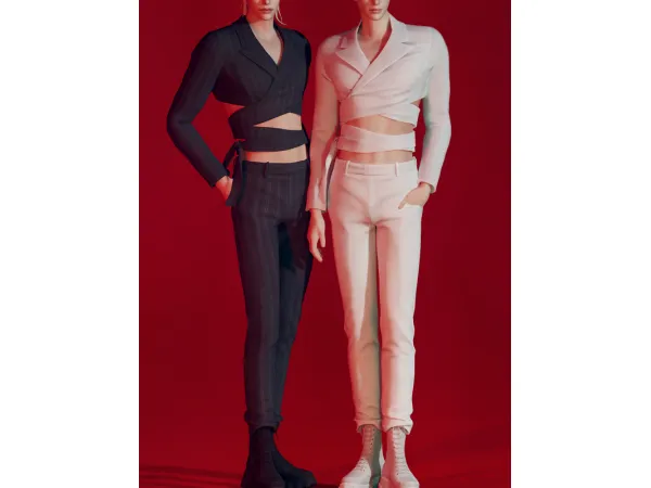 Alpha KK Red lights (add high ver) by simsfinds - The Sims 4 Custom Content